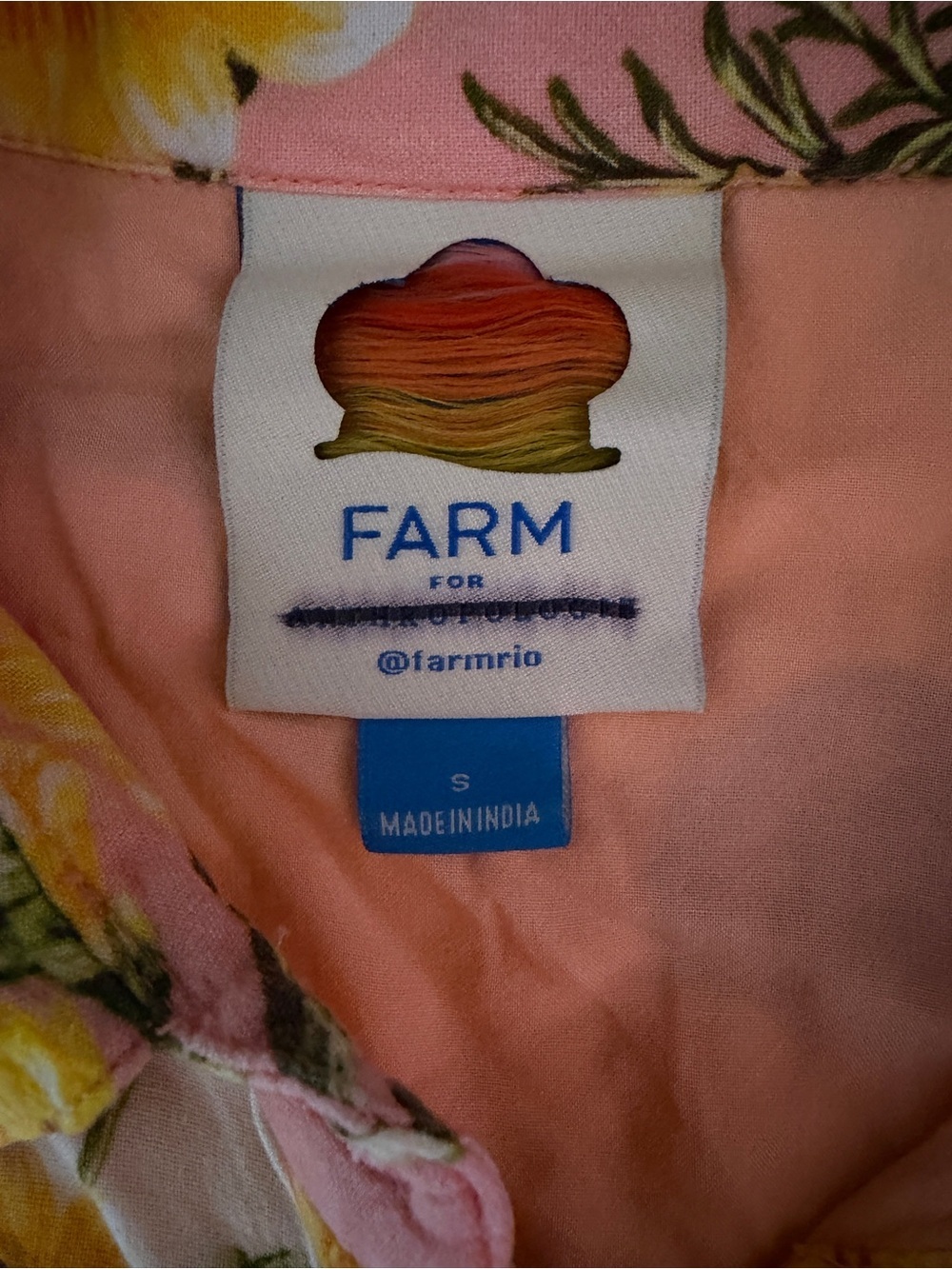 Farm Rio x Anthropologie long sleeve button-front mini dress - Picture 5 of 6